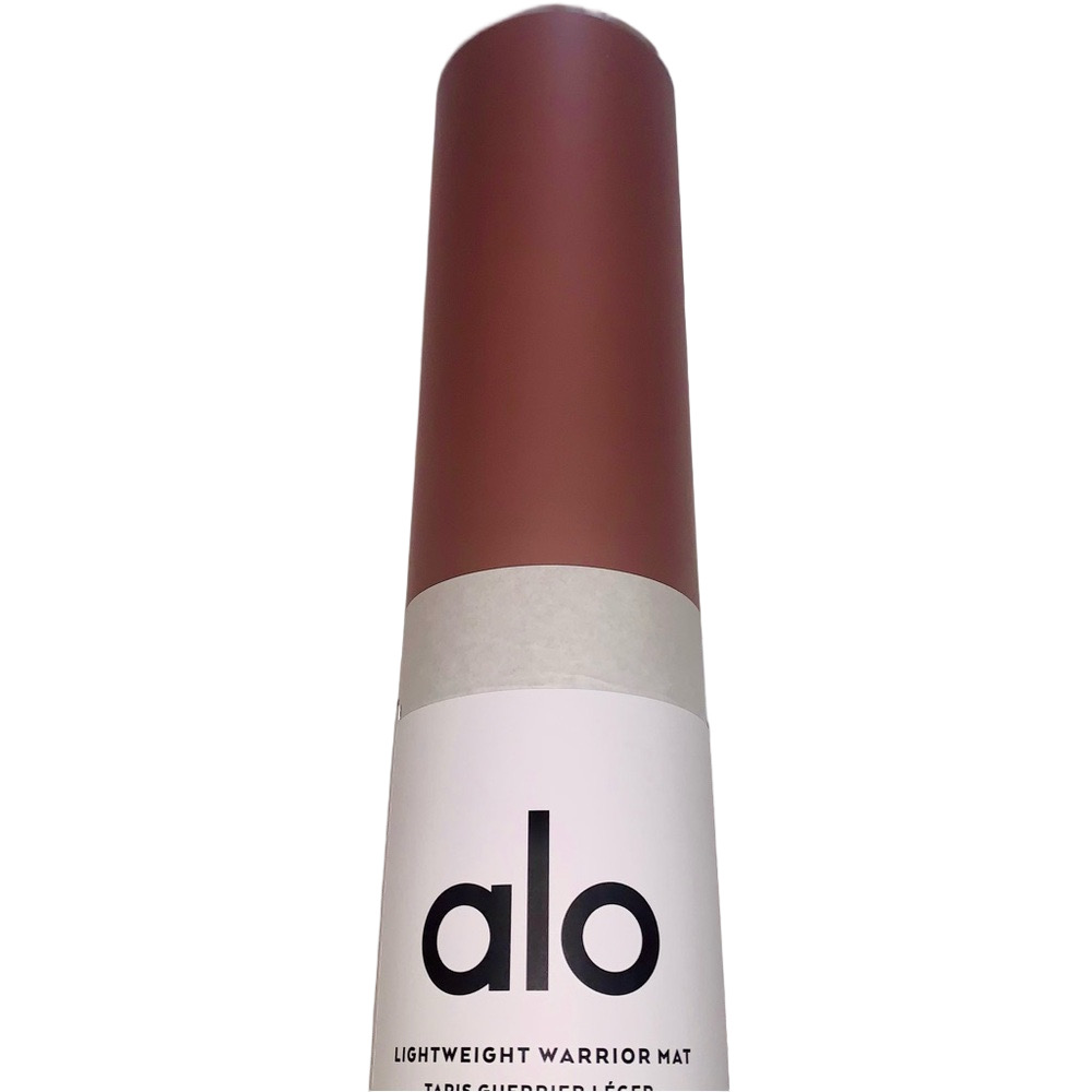 NWT LIMITED EDITION ALO LIGHTWEIGHT WARRIOR YOGA MAT SMOKY PINK QUARTZ / BLACK - Picture 7 of 8